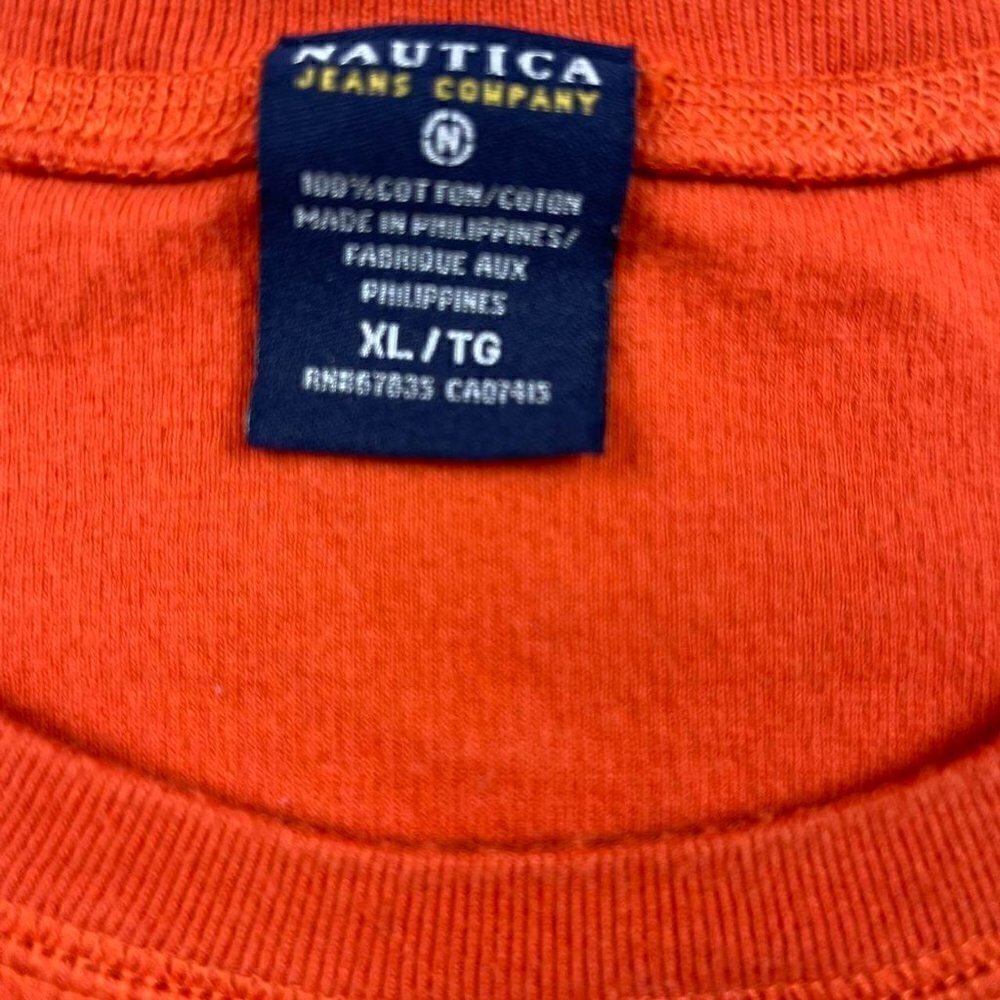 Vintage Nautica color block shirt sweatshirt - Picture 4 of 4
